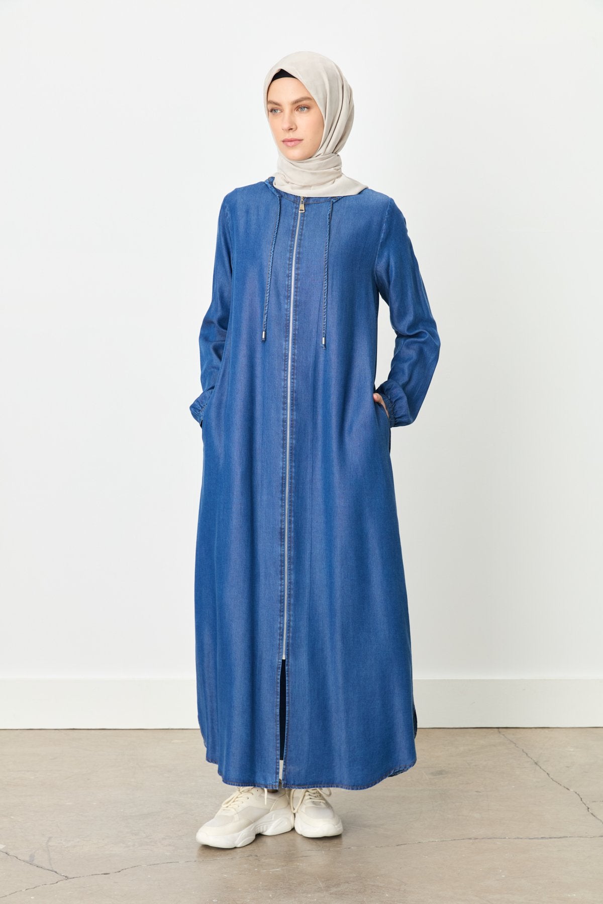 Relaxed Fit Tencel Trench Coat - Indigo – Nihan