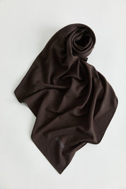 100% Cotton Fresh Scarf - Dark Brown