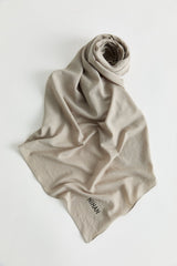 100% Cotton Fresh Scarf - Beige