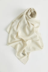 100% Cotton Fresh Scarf - Ecru