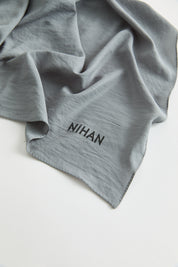 100% Cotton Fresh Scarf - Grey