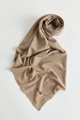 100% Cotton Fresh Scarf - Dark Mink