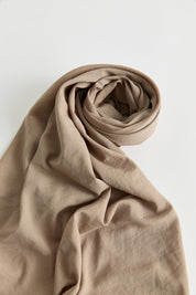100% Cotton Fresh Scarf - Dark Mink