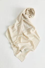 100% Cotton Fresh Scarf - Cream