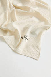 100% Cotton Fresh Scarf - Cream