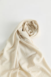 100% Cotton Fresh Scarf - Cream