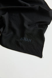 100% Cotton Fresh Scarf - Black