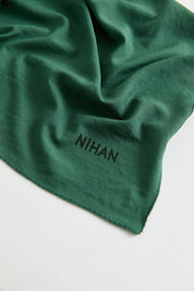 100% Cotton Fresh Scarf - Emerald