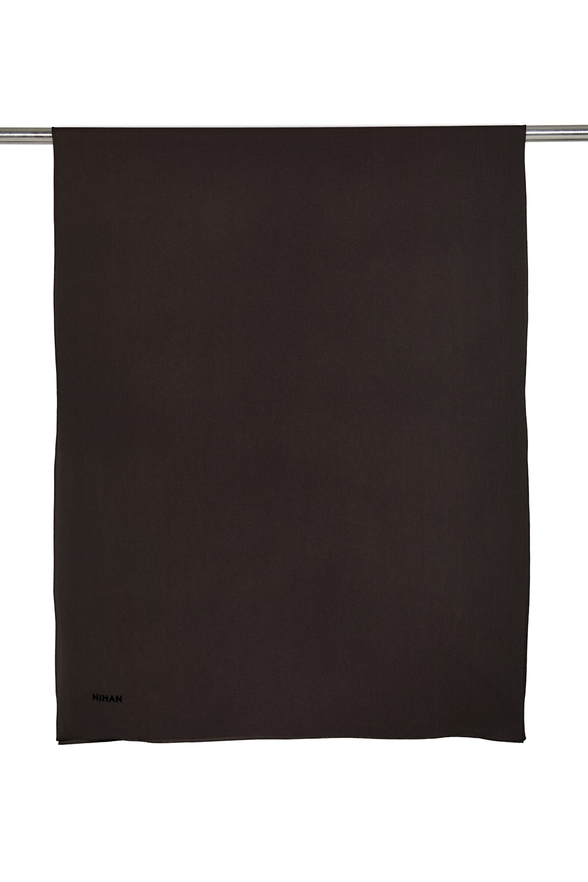 100% Cotton Lycra Fresh Scarf - Dark Brown