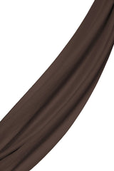 100% Cotton Shawl - Dark Brown