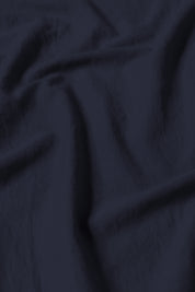 100% Cotton Scarf - Navy Blue