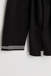 Plus Size Thin Knit Sweater - Black