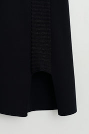 V Yaka Rayon Süveter - Siyah