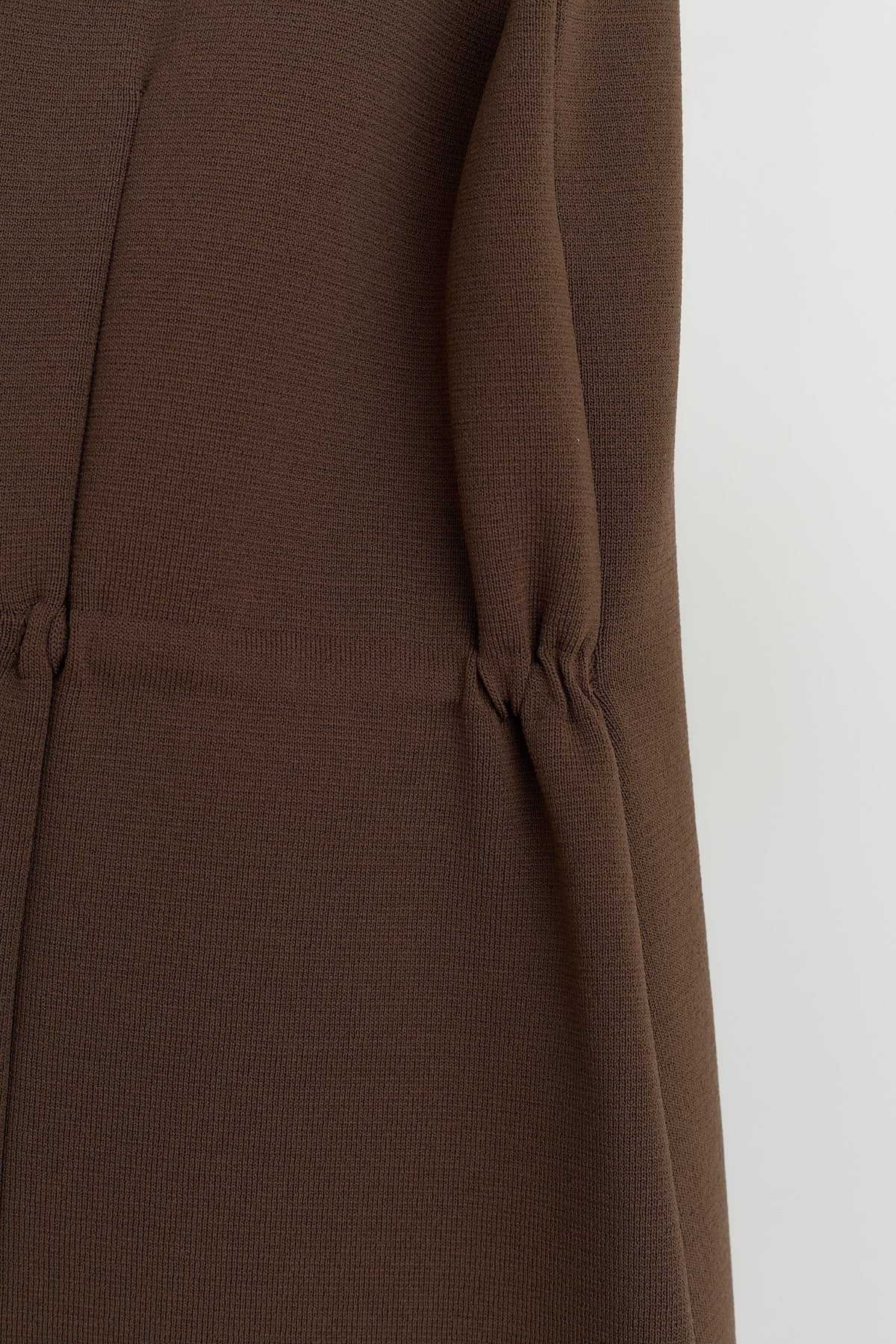 Rayon Waist-Gathered Vest - Coffee