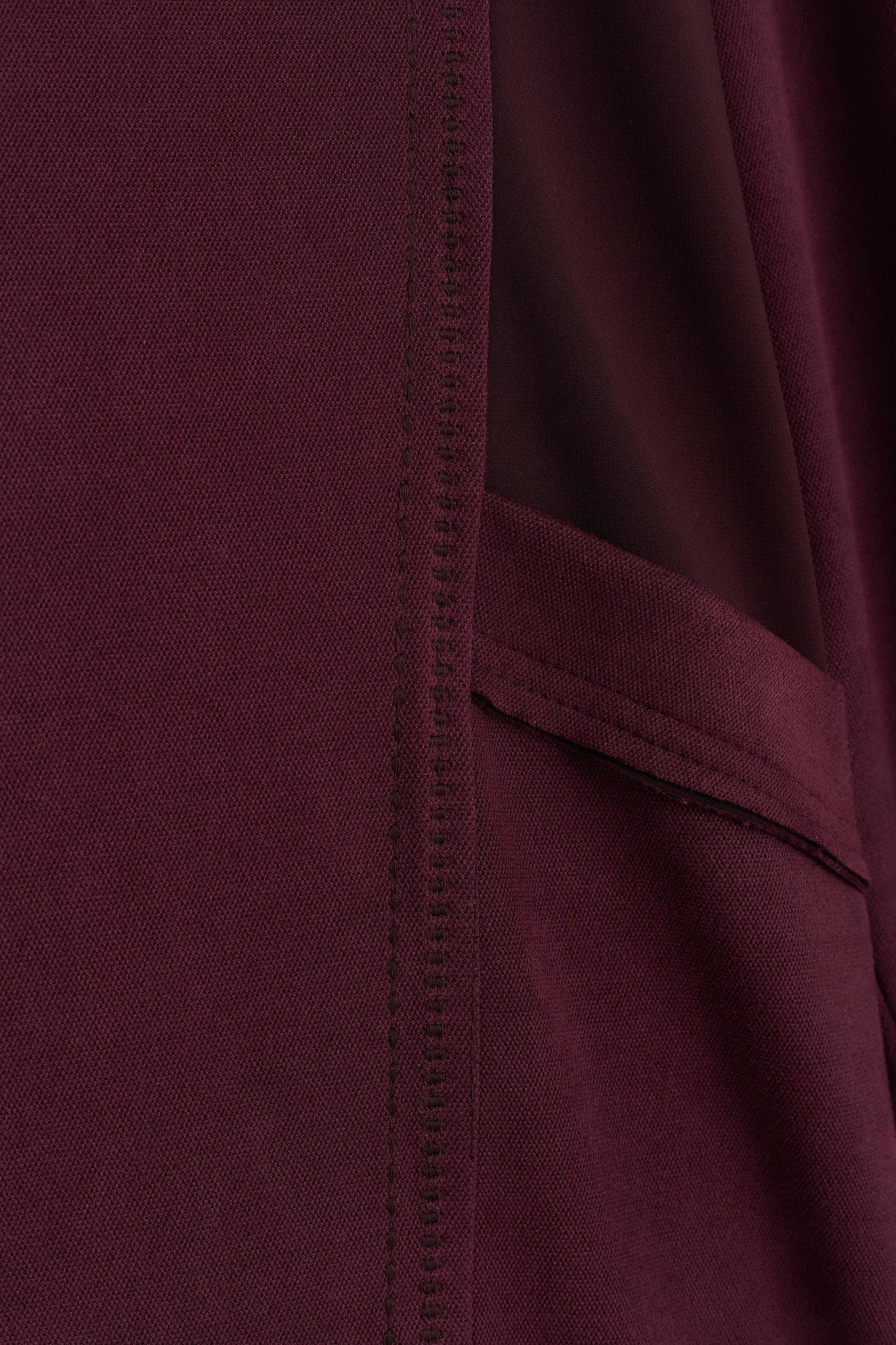 Metal Aksesuarlı Cupra Süet Tunik - Bordo