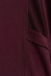 Metal Aksesuarlı Cupra Süet Tunik - Bordo