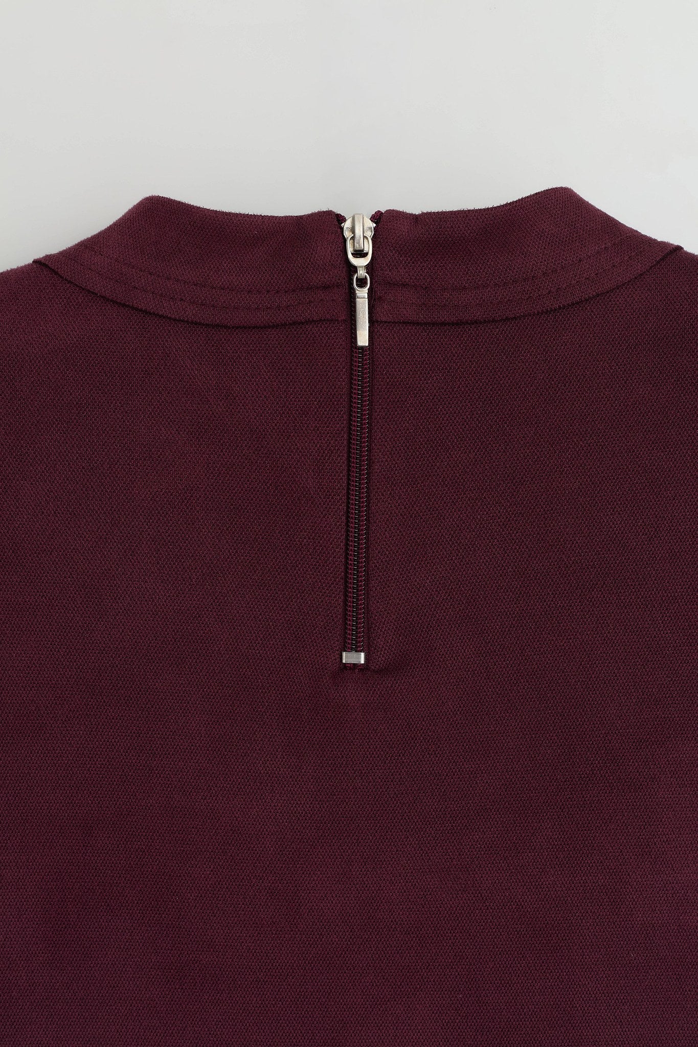 Metal Aksesuarlı Cupra Süet Tunik - Bordo