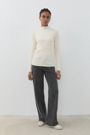 Fitilli Triko Rayon Bluz - Ekru