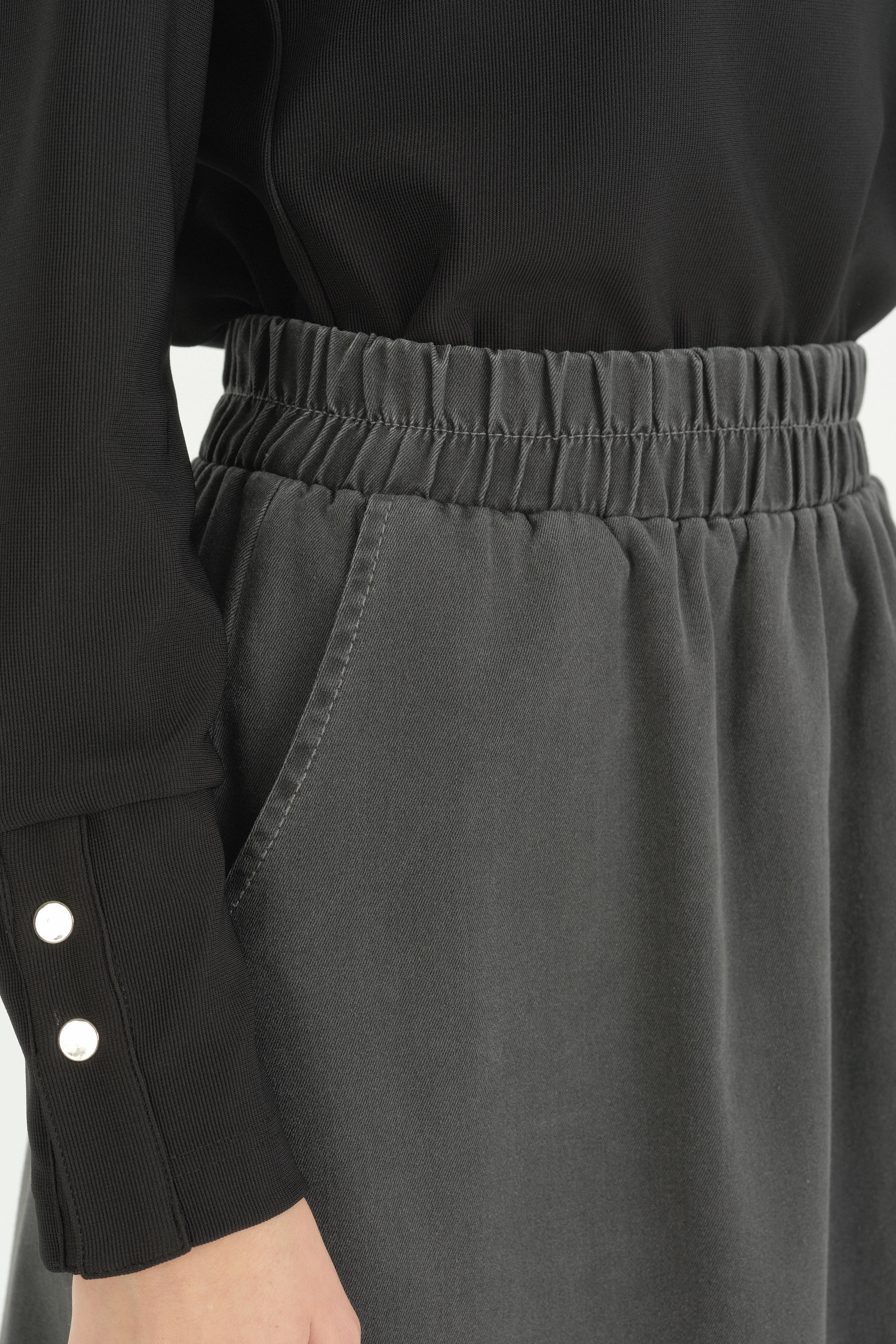 A-Line Denim Etek - Füme