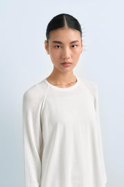 Ağaç Kabuğu Rayon Triko Tunik - Ekru