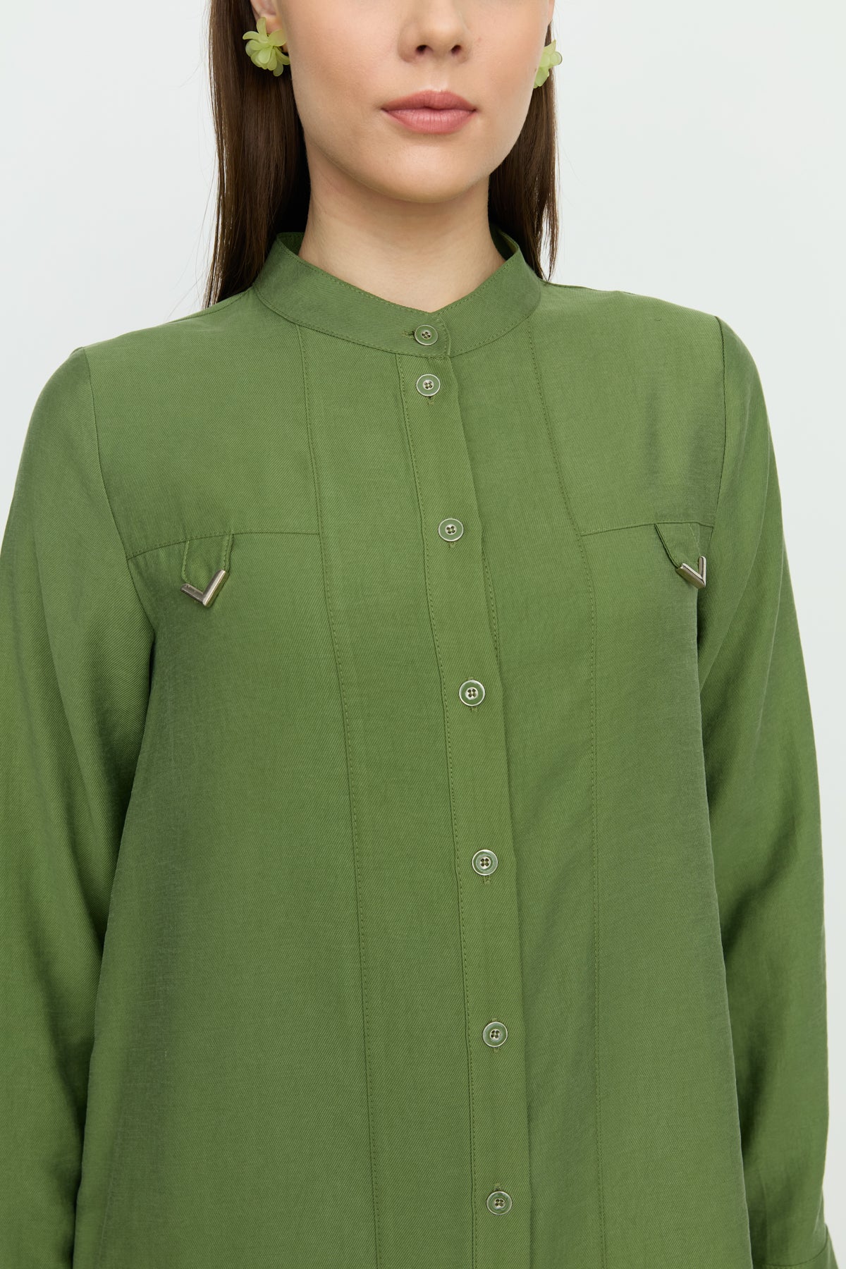 Aller Detaylı Tencel Tunik - Amazon