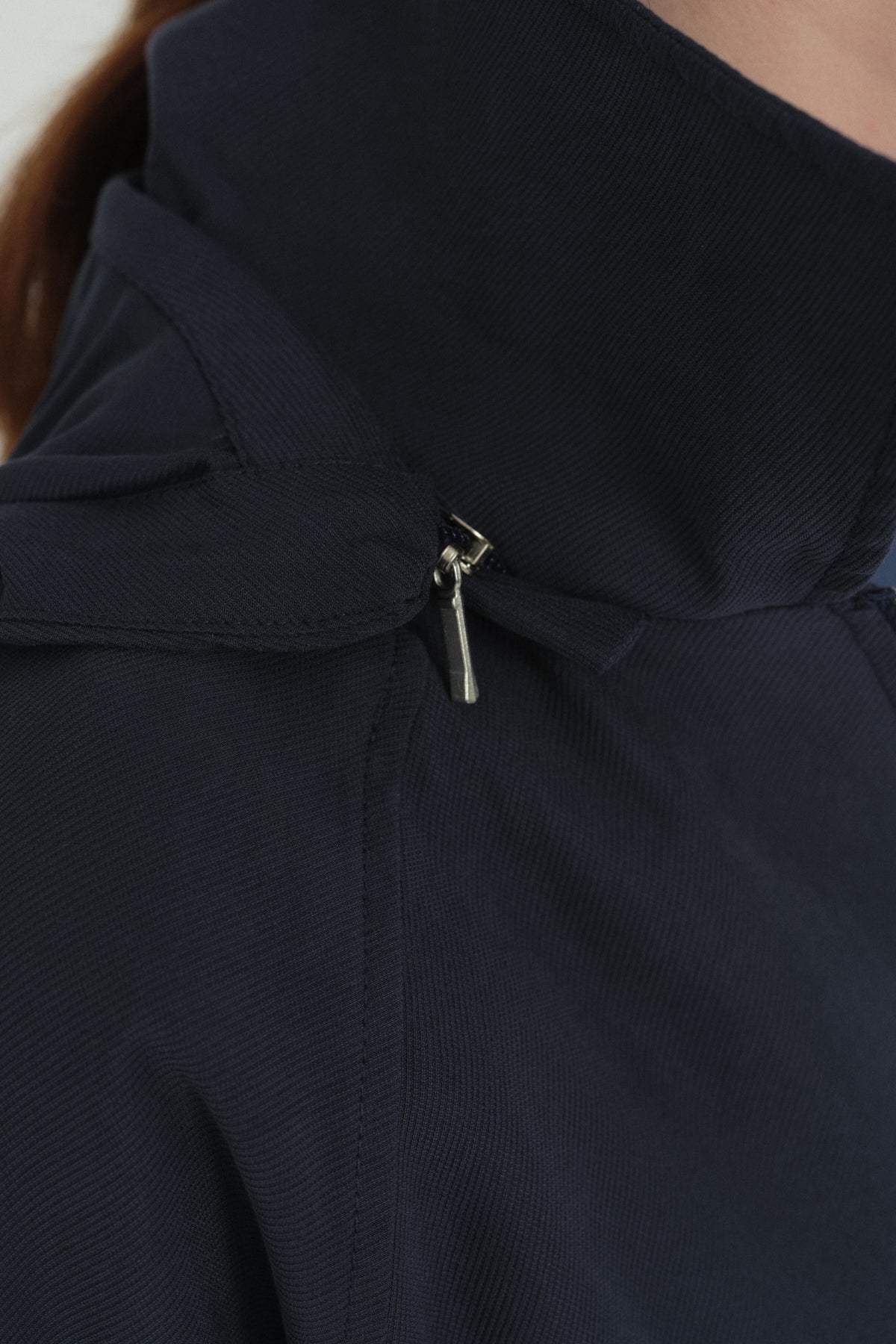 Altı Ayarlanabilir Kapşonlu Ceket - Lacivert