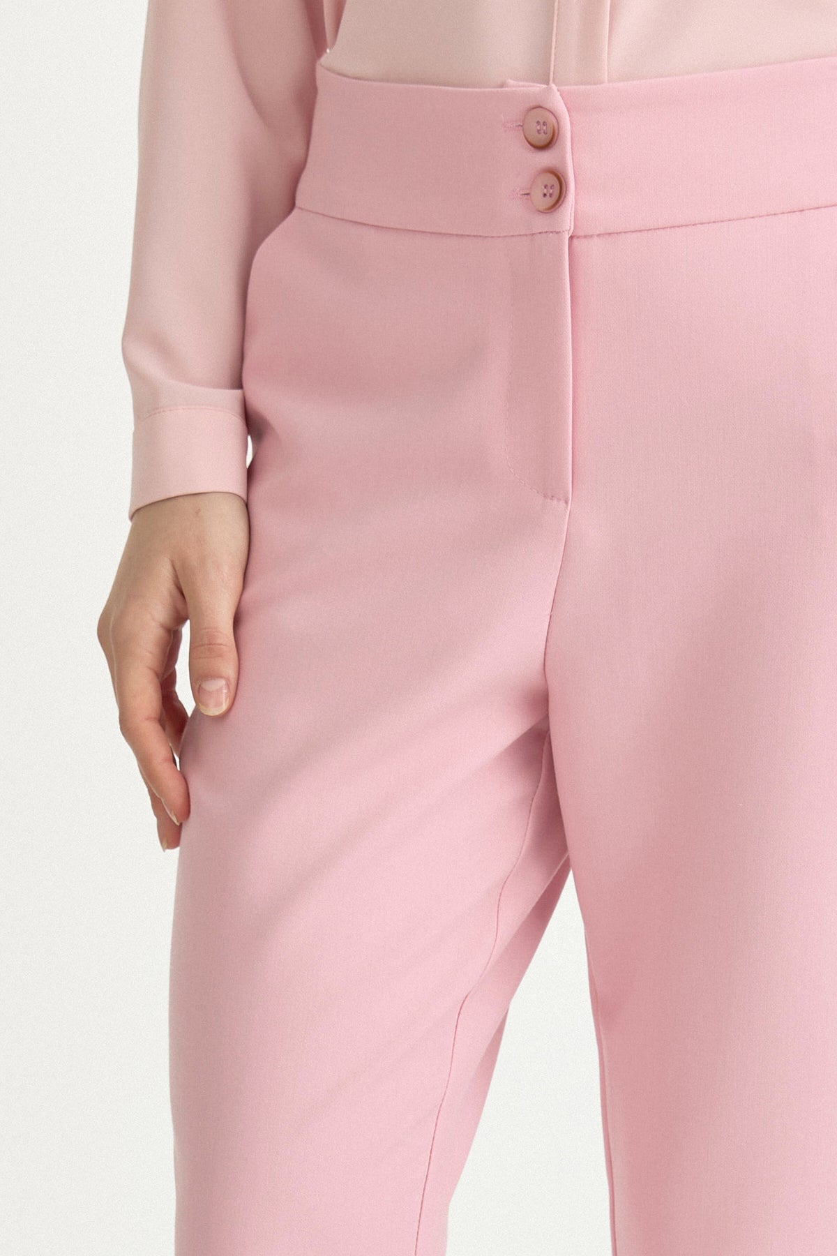 Pink Carrot Basic Viscose Pants with Elasticated Waist