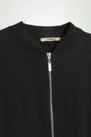 Arkası Dantel Tencel Abaya - Siyah