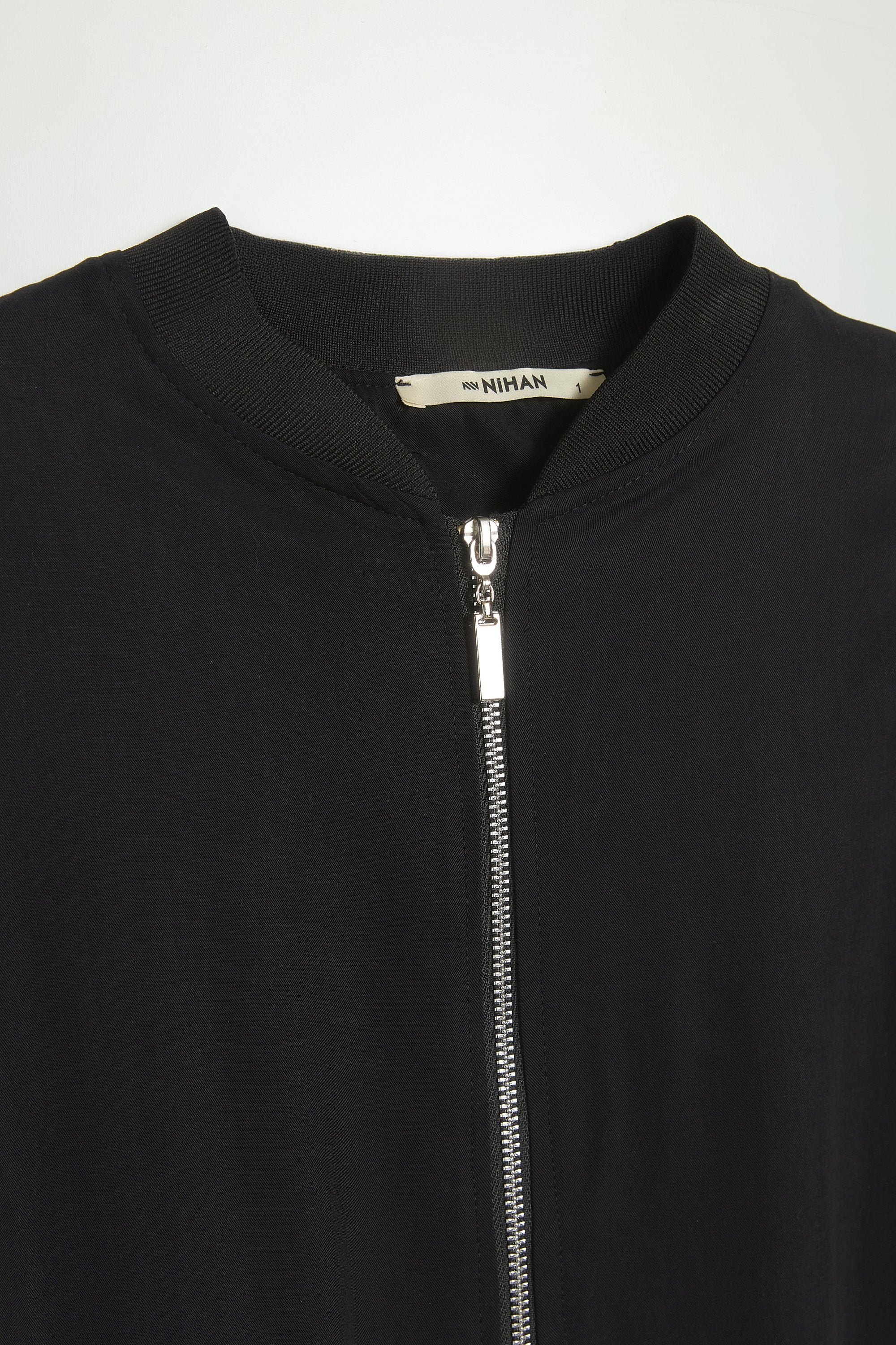 Arkası Dantel Tencel Abaya - Siyah
