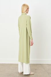 Asymmetrical Tunic with Stone Details - Pistachio Green