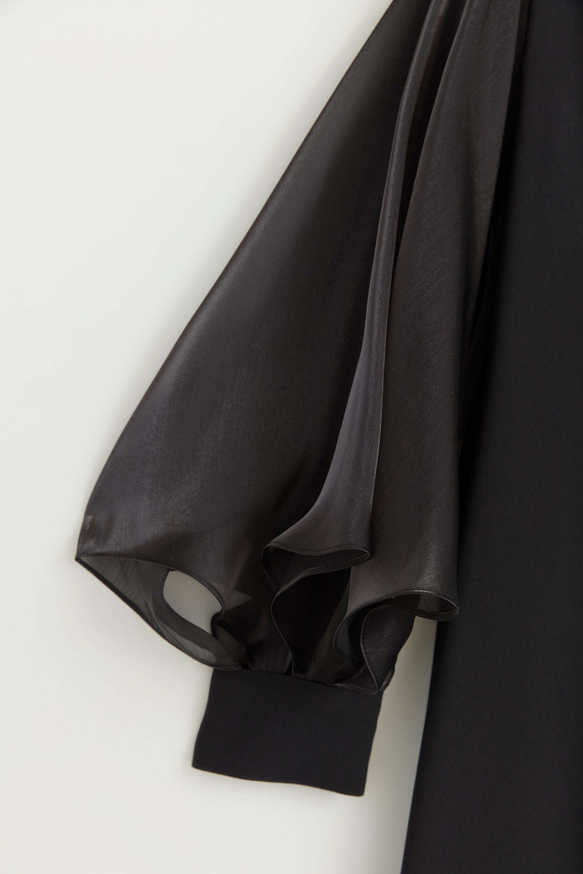 Balon Kollu Şık Kaftan Takım - Siyah