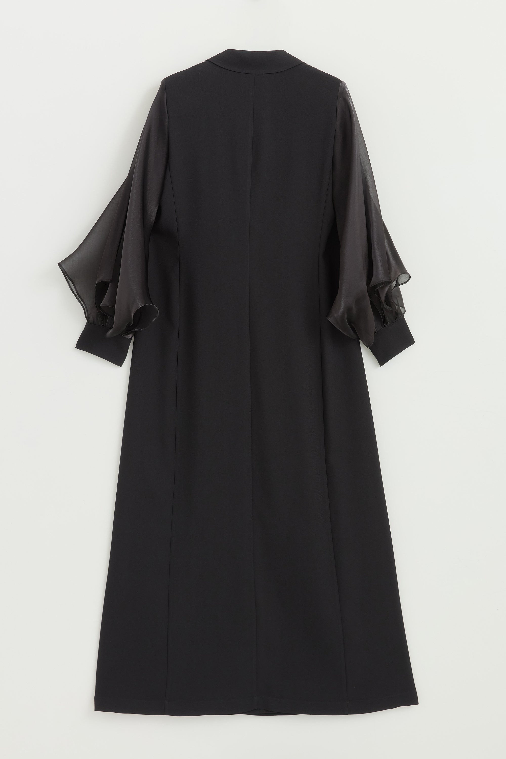 Balon Kollu Şık Kaftan Takım - Siyah