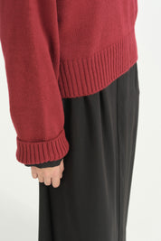 Basic Crop Kazak - Bordo