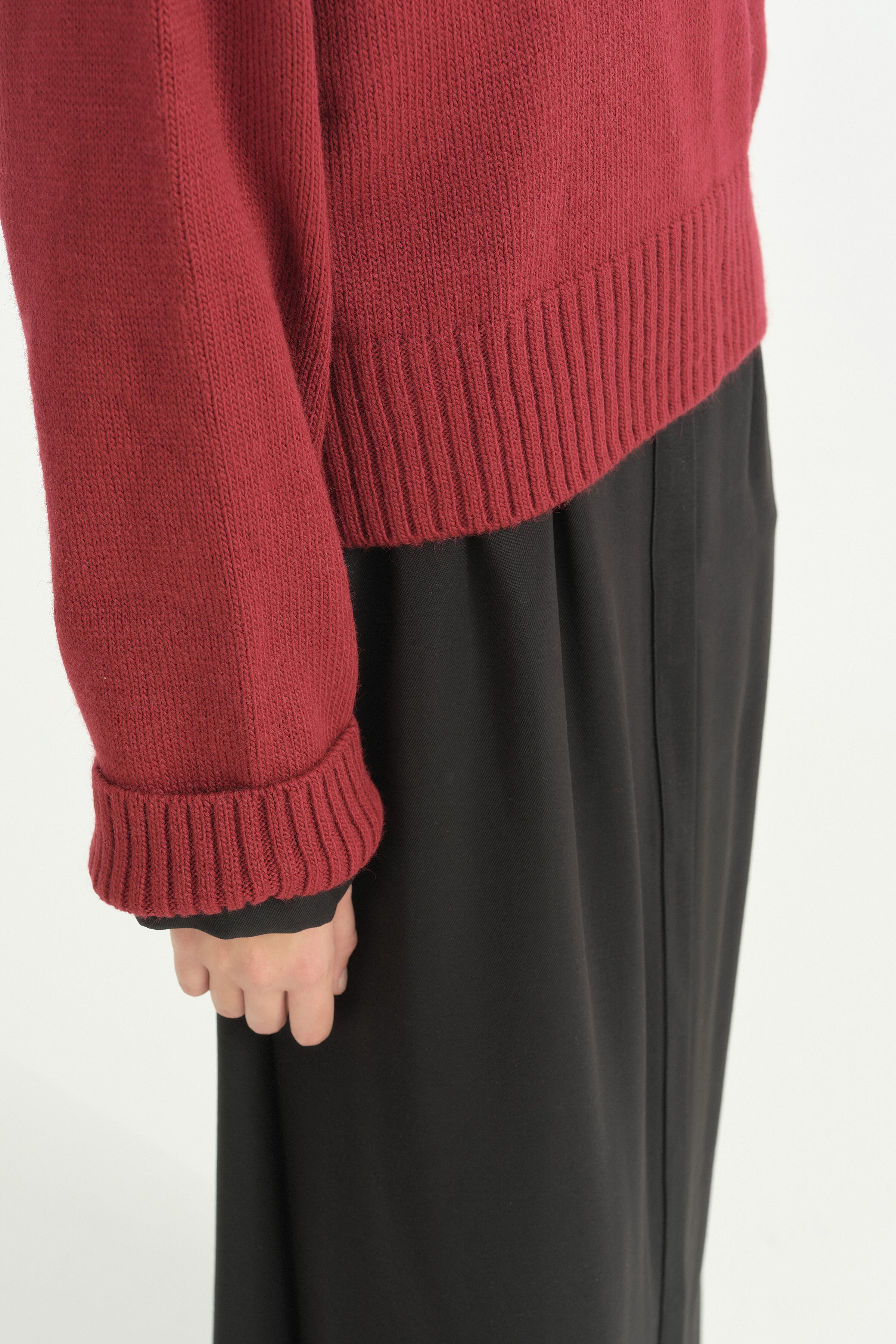 Basic Crop Kazak - Bordo