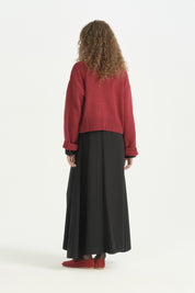 Basic Crop Kazak - Bordo