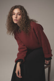 Basic Crop Kazak - Bordo