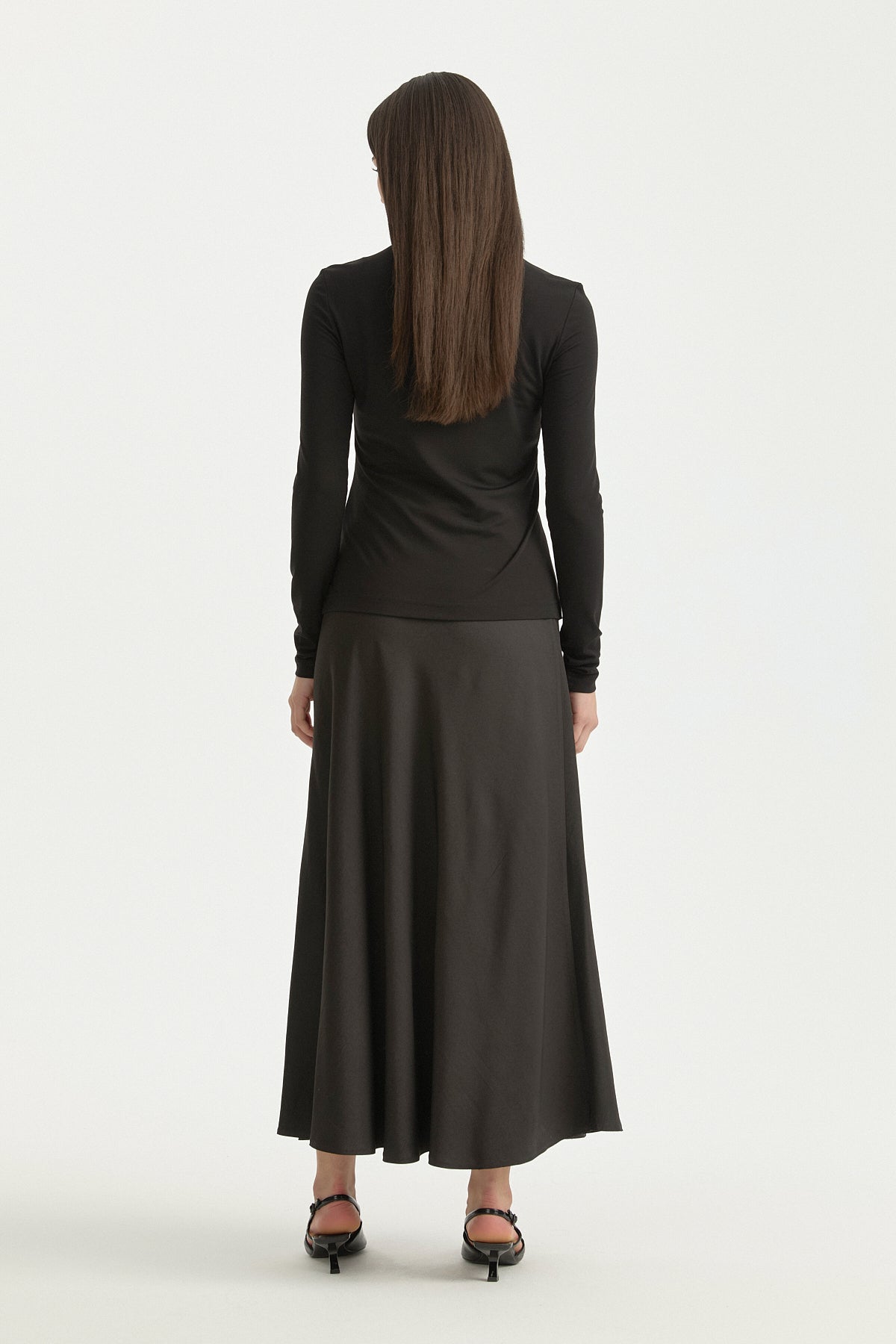 Basic Örme rayon karışımlı Bluz - Siyah