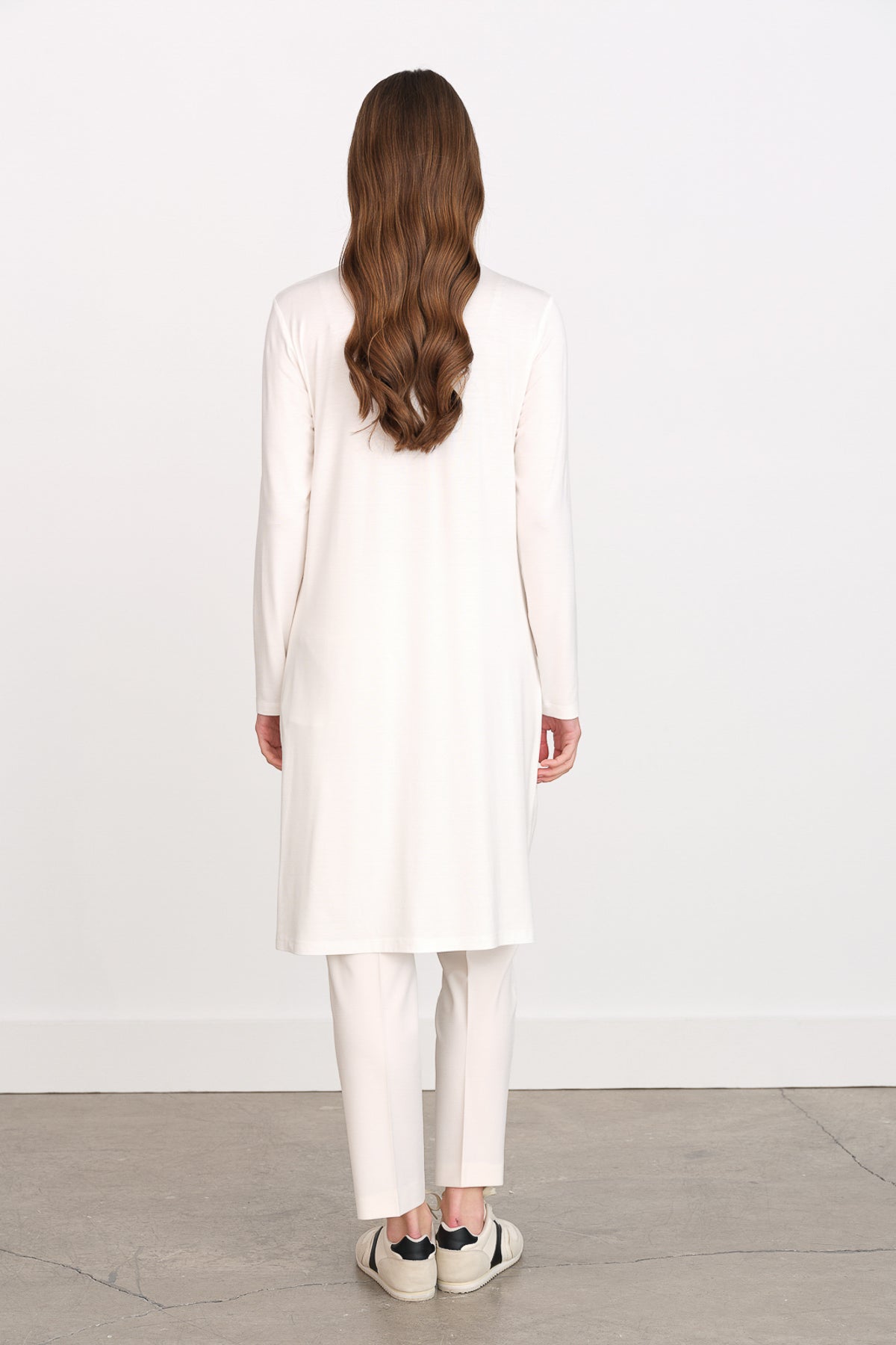 Basic Penye Tunik - Ekru