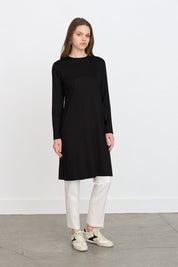 Basic Penye Tunik - Siyah