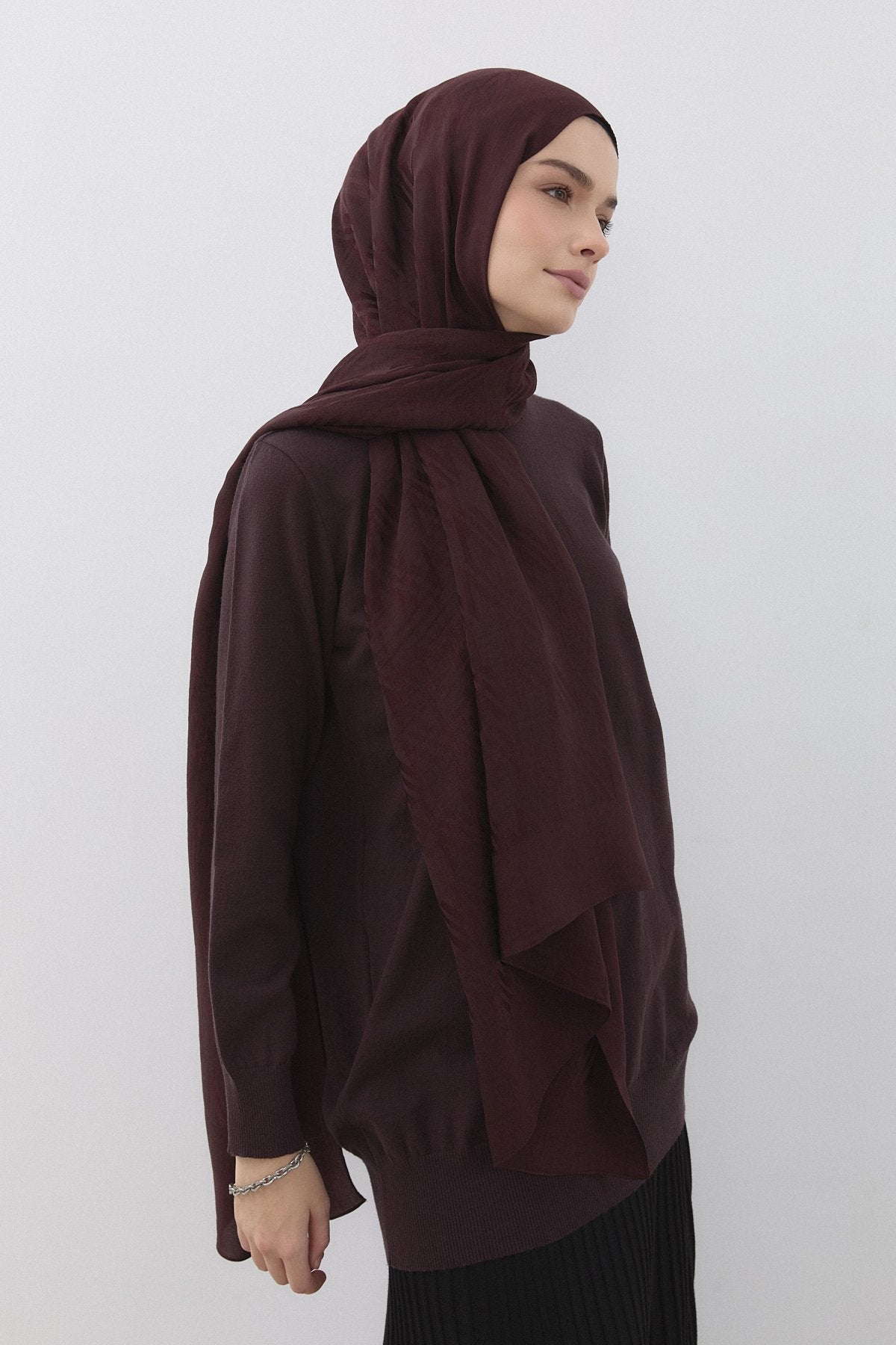 Basic Triko Tunik - Kahve