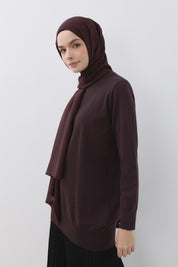 Basic Triko Tunik - Kahve