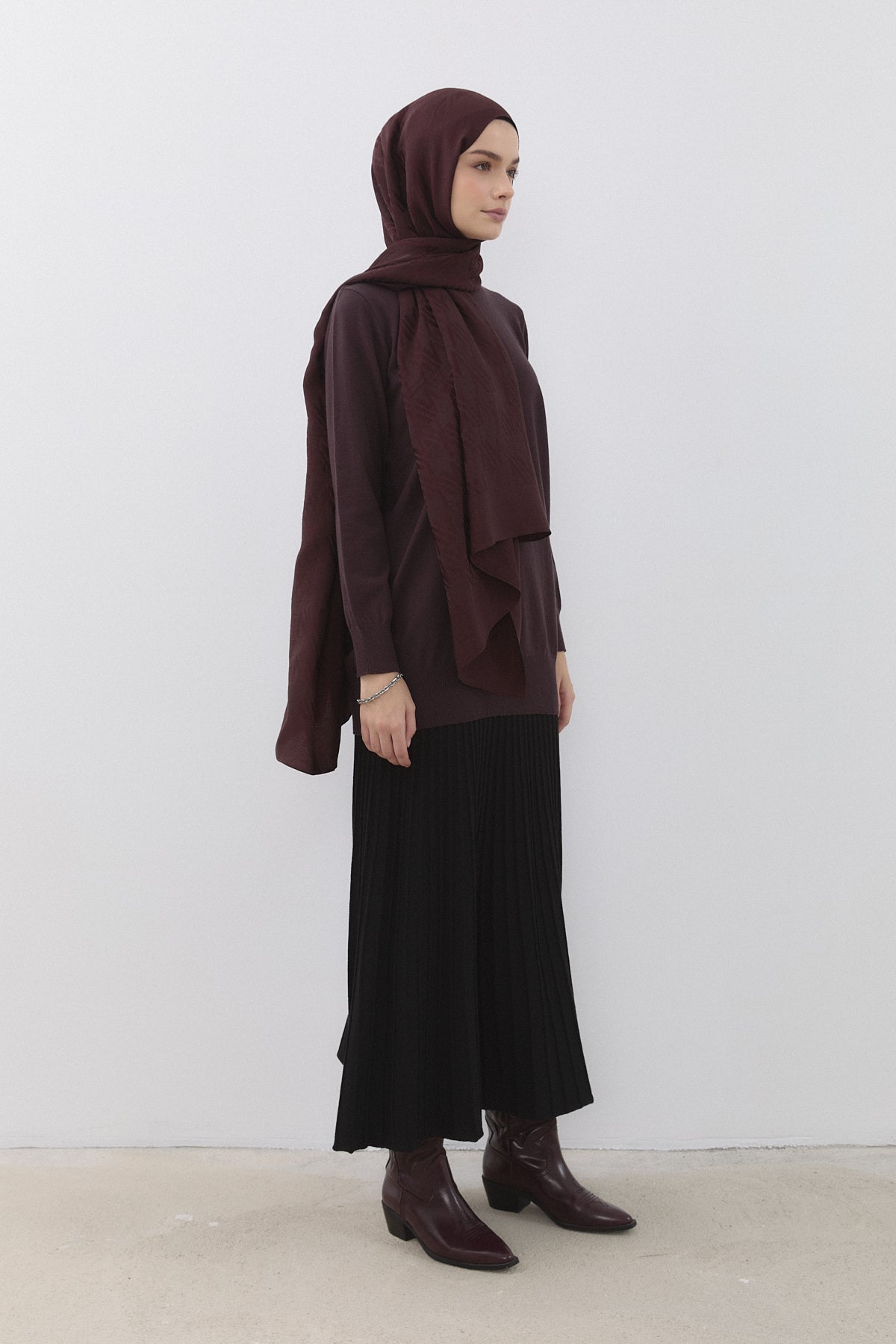 Basic Triko Tunik - Kahve
