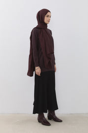 Basic Triko Tunik - Kahve