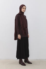 Basic Triko Tunik - Kahve
