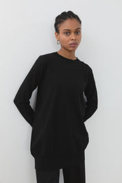 Basic Triko Tunik - Siyah