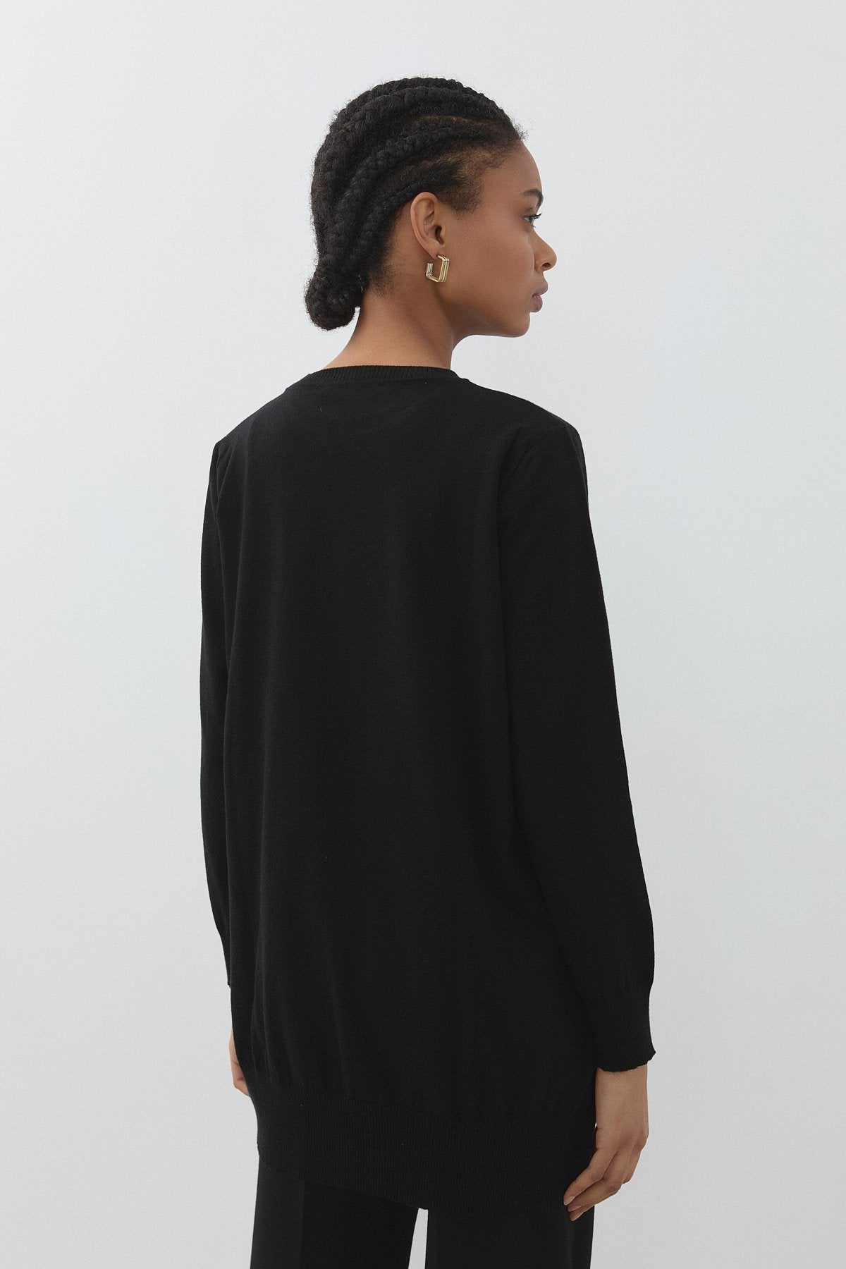 Basic Triko Tunik - Siyah