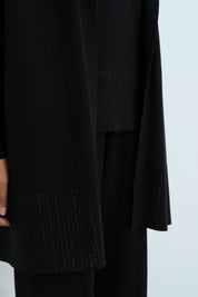 Basic Üçlü Triko Takım - Siyah