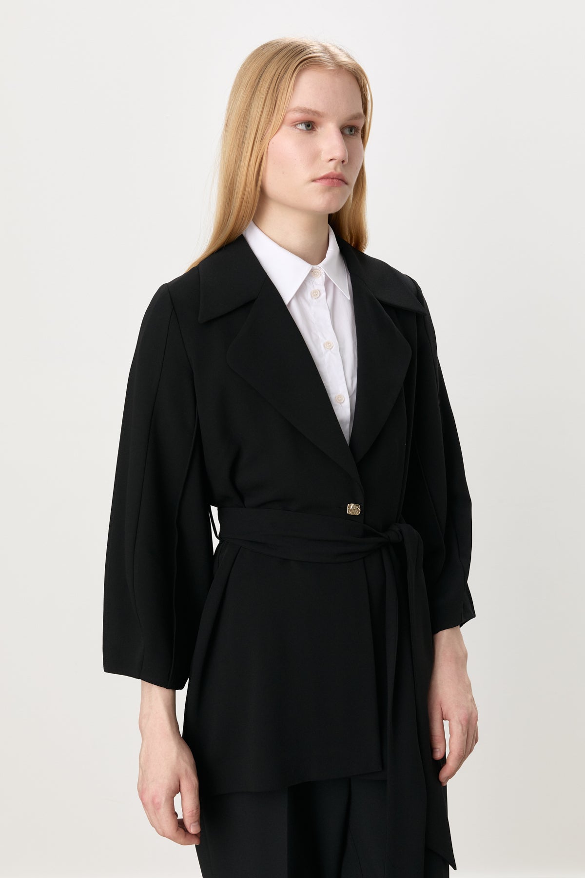 Belted Jacket - Black