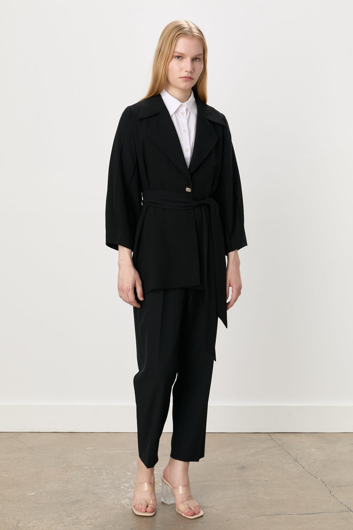 Belted Jacket - Black