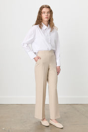Beli Lastikli Culotte Pantolon - Bej